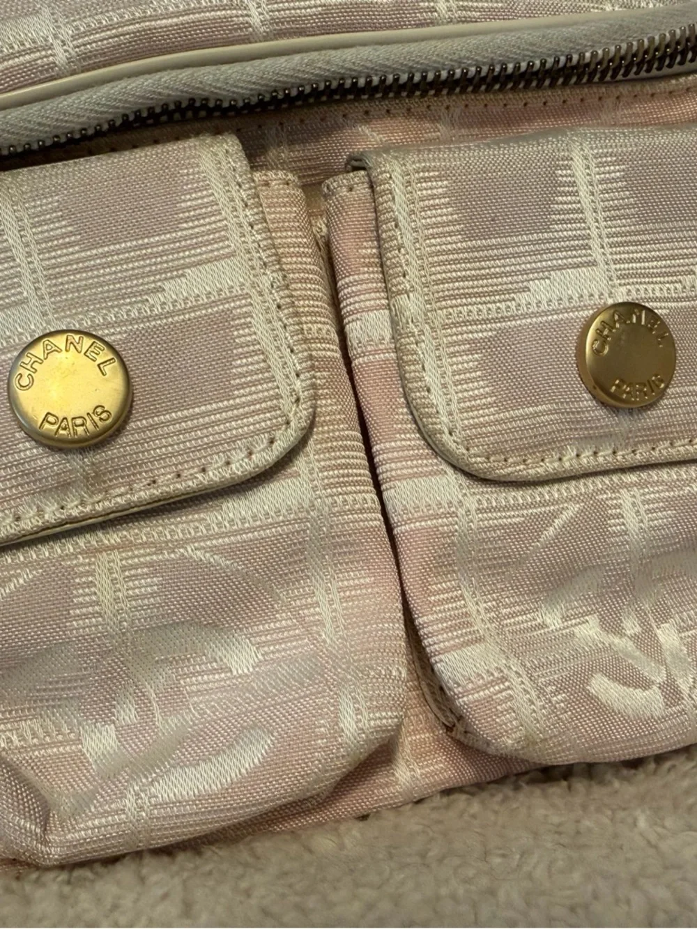 CHANEL Pink Quilted Mini Belt Bag with Gold Hardware - Picture 2 of 14